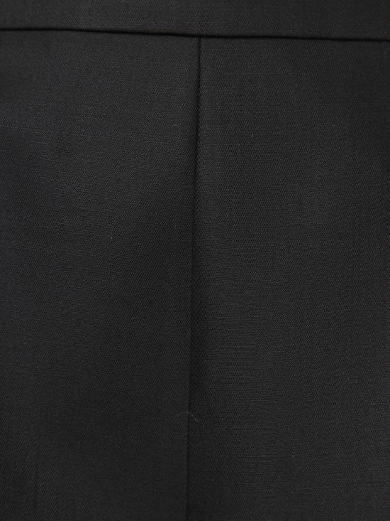 25FW 구찌 사이드 로고 자수 울 모헤어 스트레이트 팬츠 800108 ZARRR 1000 Black - GUCCI