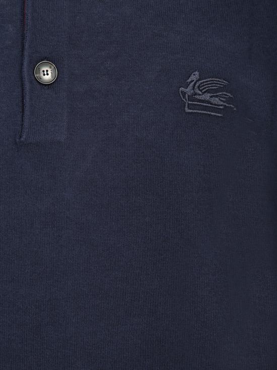 25FW 에트로 폴로 티셔츠 MRKF0004 AC258 B0065 Blue - ETRO