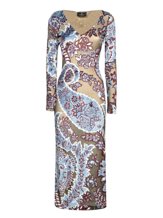 25FW 에트로 롱 원피스 WRHA0199 99JJD03 S9880 Bordeaux