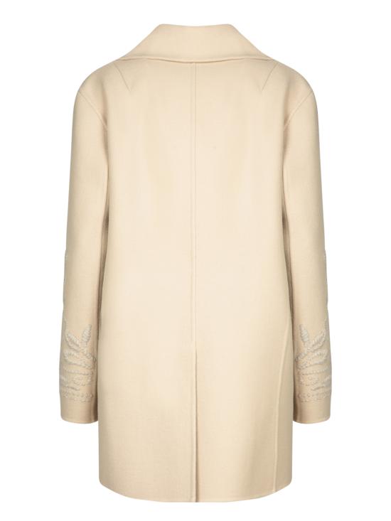 25FW 에르마노 설비노 코트 D456D303R HNG 41107 White - ERMANNO SCERVINO