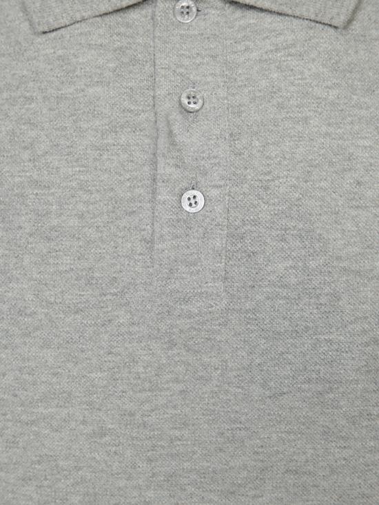 25FW 생로랑 카산드라 피케 폴로 셔츠 798944 Y37HC 1403 Grey - SAINT LAURENT