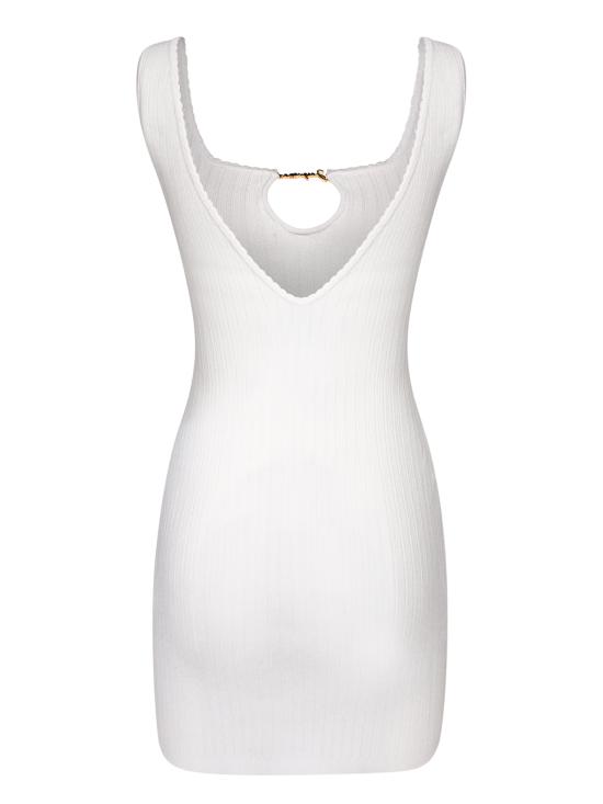 25FW 자크뮈스 숏 원피스 241KN355 2355 110 White - JACQUEMUS