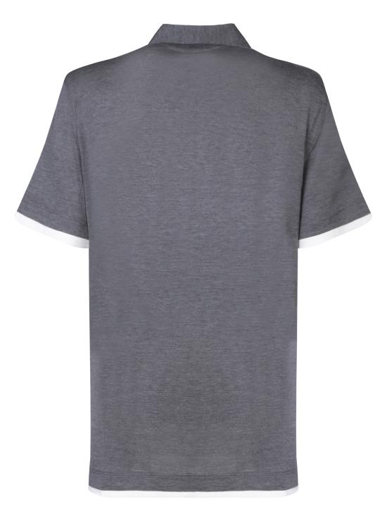 25FW 브루넬로 쿠치넬리 폴로 티셔츠 MH8363966 CWD40 Grey - BRUNELLO CUCINELLI