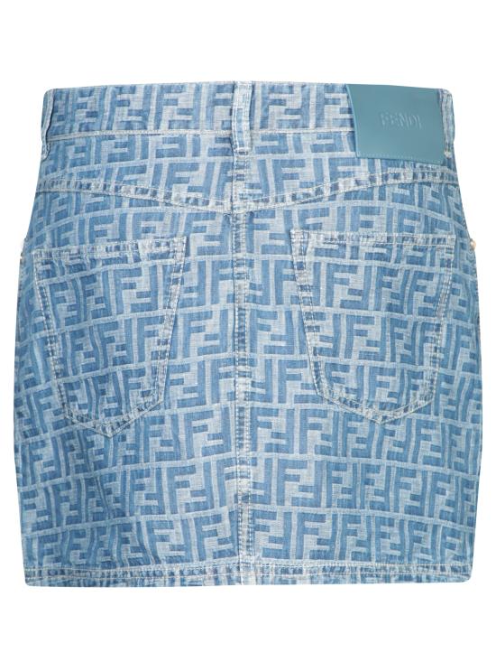 25FW 펜디 숏 스커트 FLQ583 AS8K F1P2O Blue - FENDI