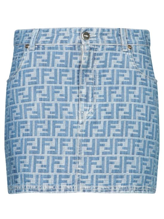 25FW 펜디 숏 스커트 FLQ583 AS8K F1P2O Blue
