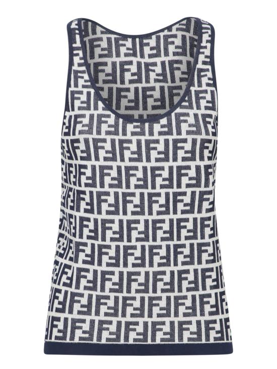 25FW 펜디 민소매 티셔츠 FZXC39 ASOT F1PO6 White