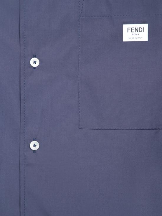 25FW 펜디 긴팔 셔츠 FS1285 ARXO F04V6 Blue - FENDI
