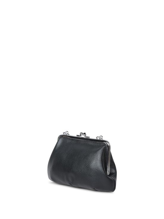 26FW 비비안웨스트우드 GRANNY FRAME, 그래니 프레임 메탈릭 숄더백 4B010006W S000D N403 Black - VIVIENNE WESTWOOD