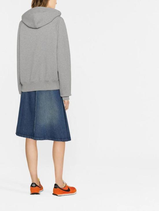  아미 후드 티셔츠 USW210747 grey - AMI