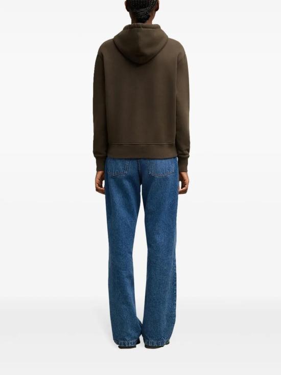  아미 후드 티셔츠 H24USW235730 coffee - AMI