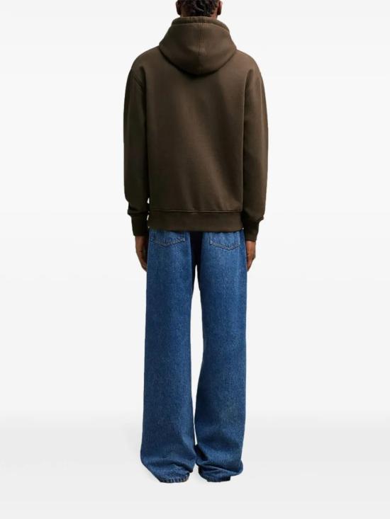  아미 후드 티셔츠 H24USW235730 coffee - AMI