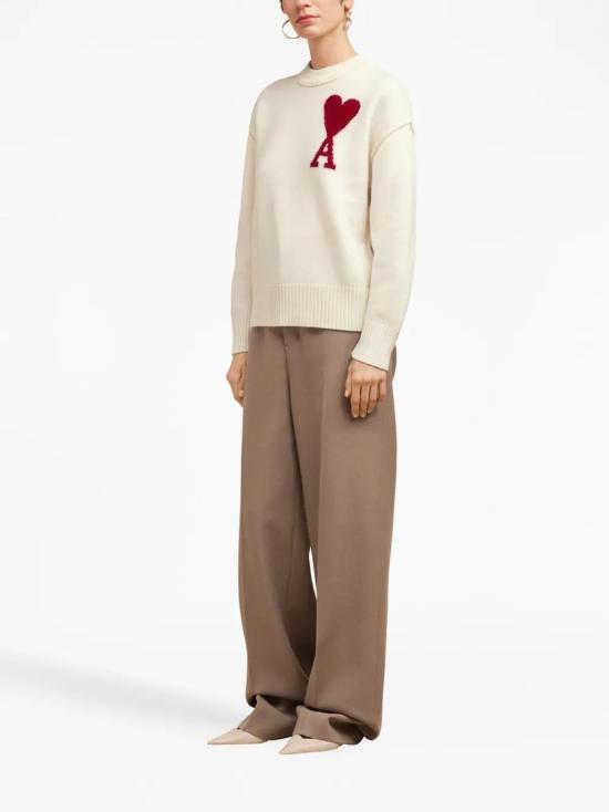  아미 스웨터 E25BFUKS006018 cream - AMI