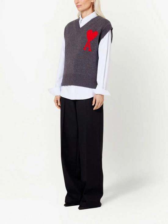  아미 니트 베스트 UKS702018 - AMI