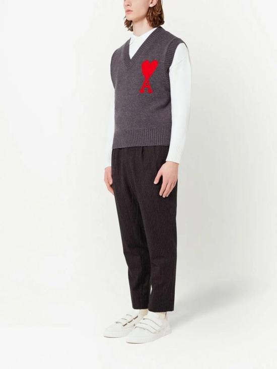  아미 니트 베스트 UKS702018 - AMI