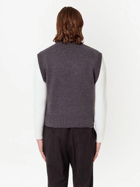  아미 니트 베스트 UKS702018 - AMI