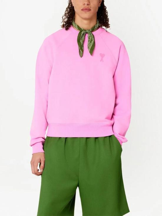  아미 긴팔 티셔츠 USW004747 pink - AMI