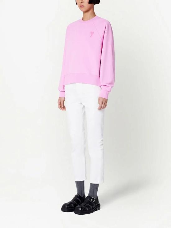  아미 긴팔 티셔츠 USW004747 pink - AMI