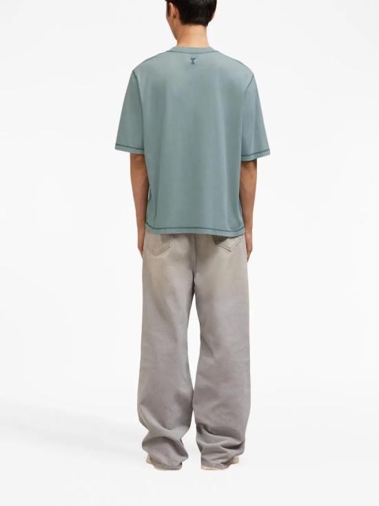  아미 반팔 티셔츠 H23UTS016JE0051 green - AMI