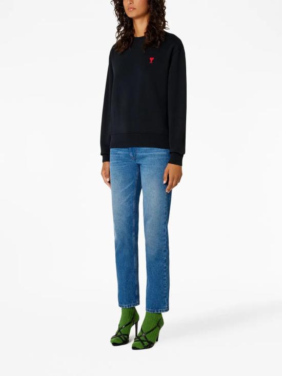  아미 긴팔 티셔츠 BFUSW001730 black - AMI