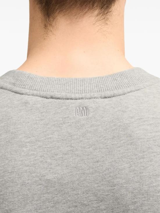  아미 긴팔 티셔츠 E25BFUSW035730 grey - AMI