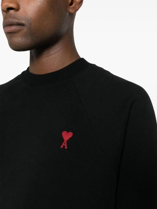  아미 긴팔 티셔츠 E25BFUSW005747 black - AMI