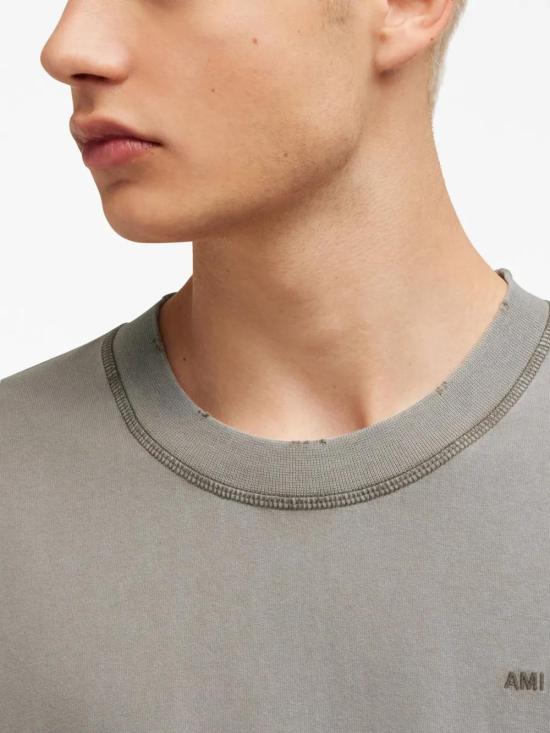  아미 반팔 티셔츠 H23UTS016JE0051 grey - AMI