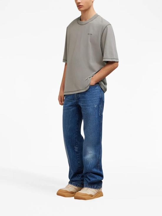  아미 반팔 티셔츠 H23UTS016JE0051 grey - AMI