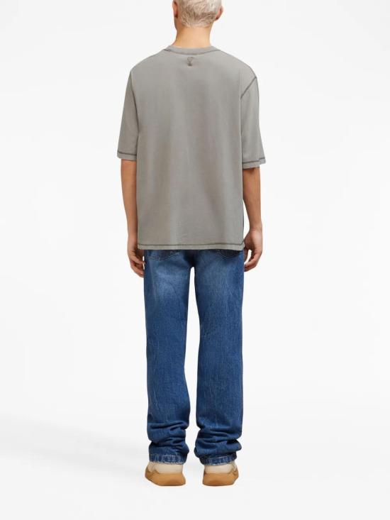  아미 반팔 티셔츠 H23UTS016JE0051 grey - AMI