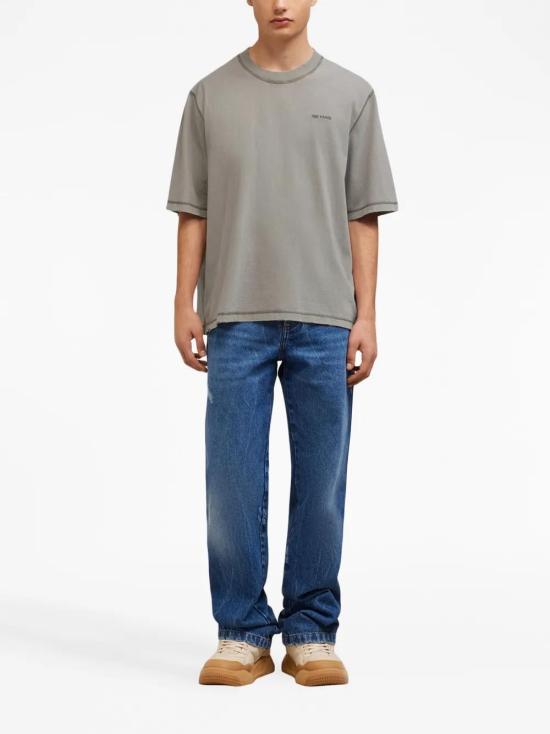  아미 반팔 티셔츠 H23UTS016JE0051 grey - AMI