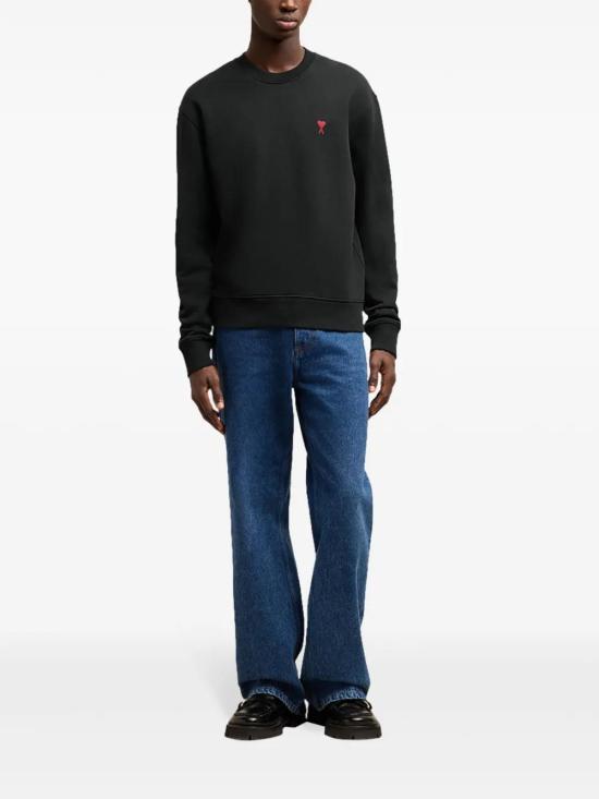  아미 긴팔 티셔츠 E25BFUSW035730 black - AMI