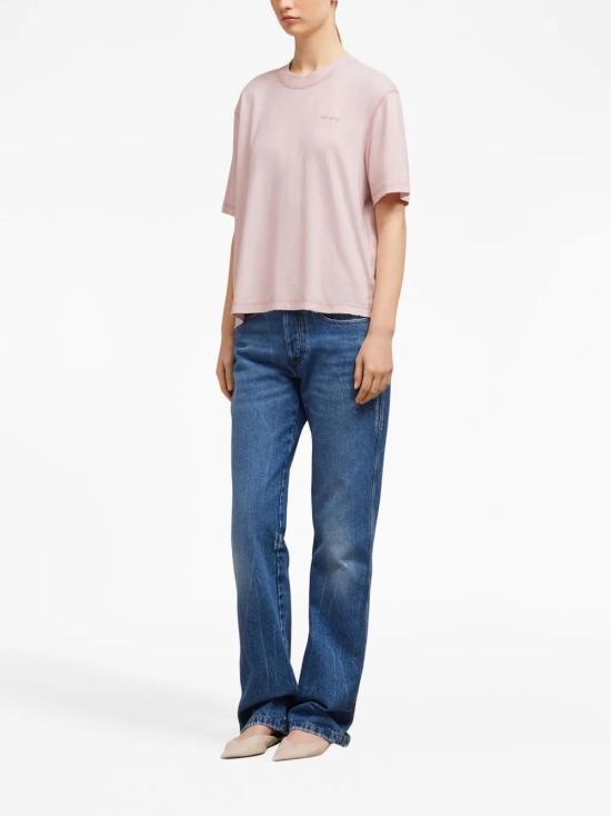  아미 반팔 티셔츠 H23UTS016JE0051 pink - AMI