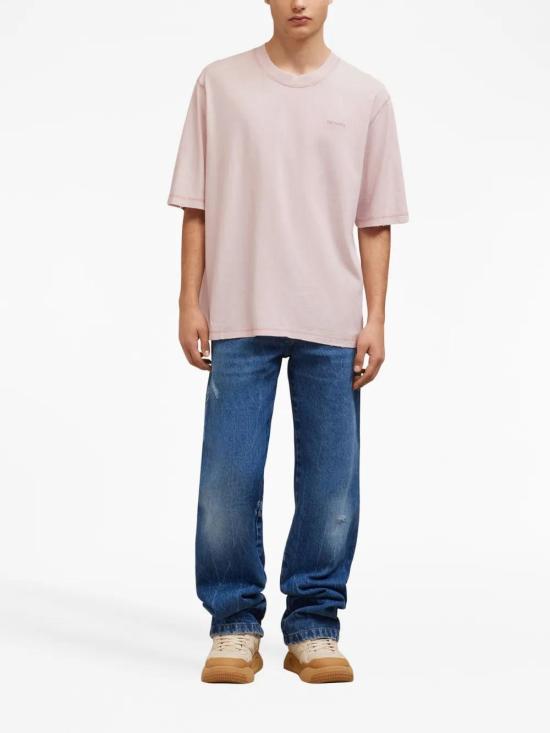  아미 반팔 티셔츠 H23UTS016JE0051 pink - AMI