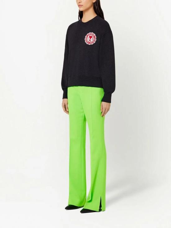  아미 긴팔 티셔츠 USW011739 charcoal - AMI