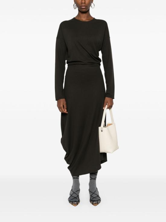  르메르 미디 원피스 DR1085LJ1025 dark brown - LEMAIRE