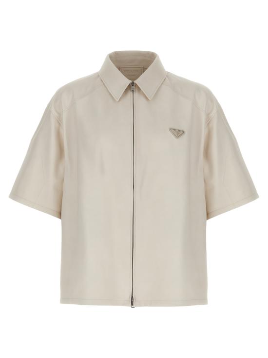 25FW 프라다 반팔 셔츠 UPC222SOOO14ITF0K74 White