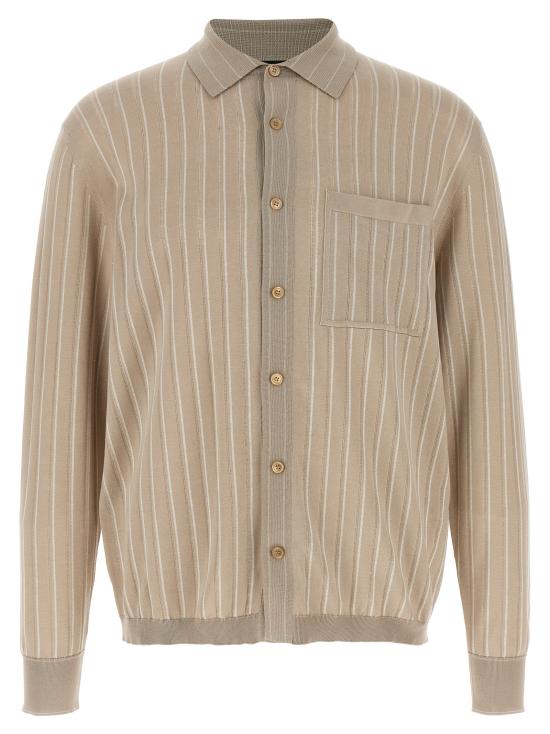 25SS 브리오니 긴팔 셔츠 UMRM0LPCK129790 Beige