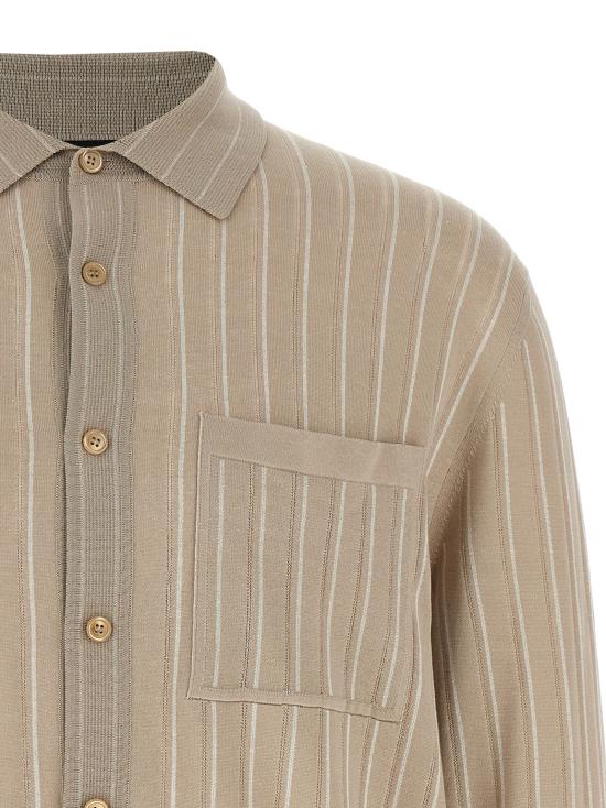 25SS 브리오니 긴팔 셔츠 UMRM0LPCK129790 Beige - BRIONI