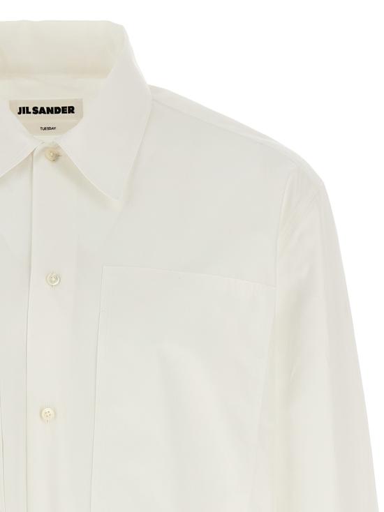 25SS 질샌더 긴팔 셔츠 J24DL0111J45001100 White - JIL SANDER