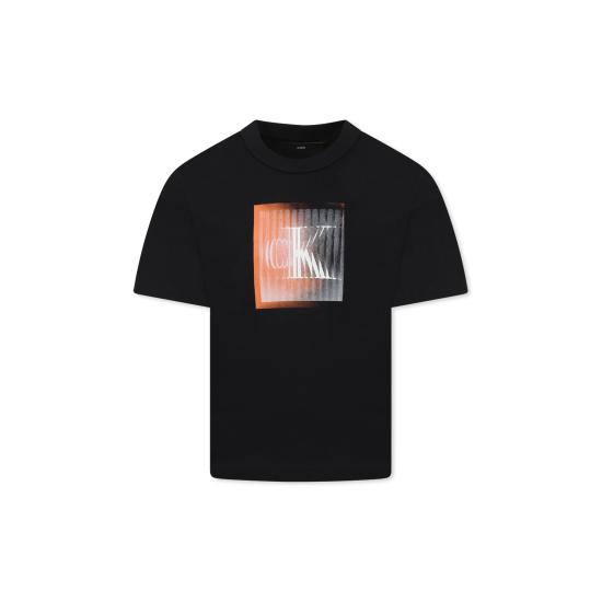 25SS [키즈] 캘빈클라인 티셔츠 24F CKIB0IB02356J IB0IB02356 BEH BLACK