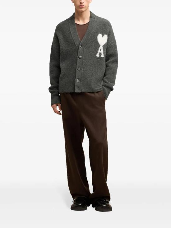  아미 가디건 H24UKC025KN0032 dark grey - AMI