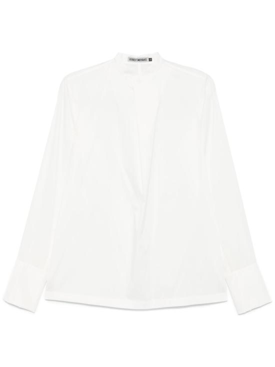  이세이 미야케 블라우스 IM48FJ019 white