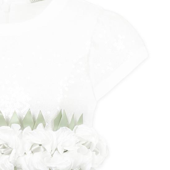 25SS [키즈] 모나리자 원피스 79E902 5076 0001 WHITE - MONNALISA