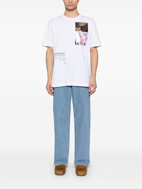 25SS 드리스 반 노튼 반팔 티셔츠 0211091600001 WHITE 1 - DRIES VAN NOTEN