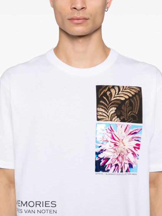 25SS 드리스 반 노튼 반팔 티셔츠 0211091600001 WHITE 1 - DRIES VAN NOTEN