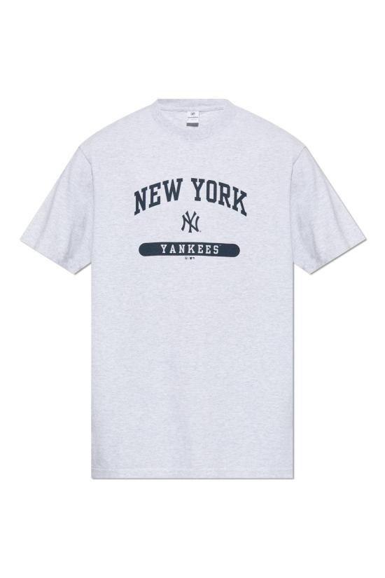  스포티앤리치 반팔 티셔츠 TO043505634GY03 HEATHER GRAY NAVY DOM