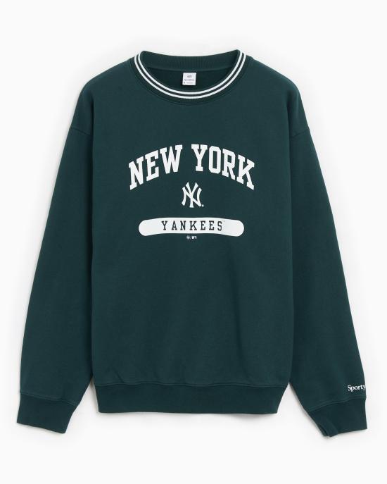  스포티앤리치 긴팔 티셔츠 ST045505634GR10 FOREST DOM