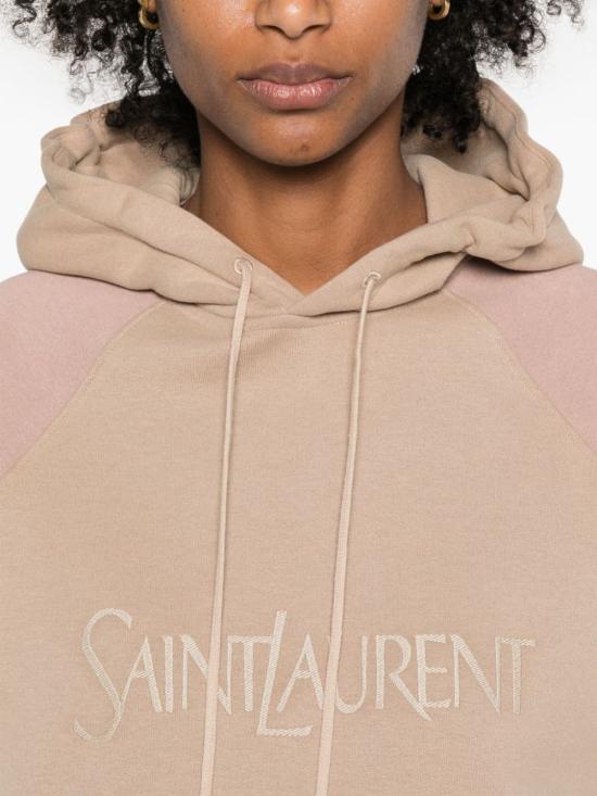  생로랑 후드 티셔츠 728319Y37CG beige - SAINT LAURENT