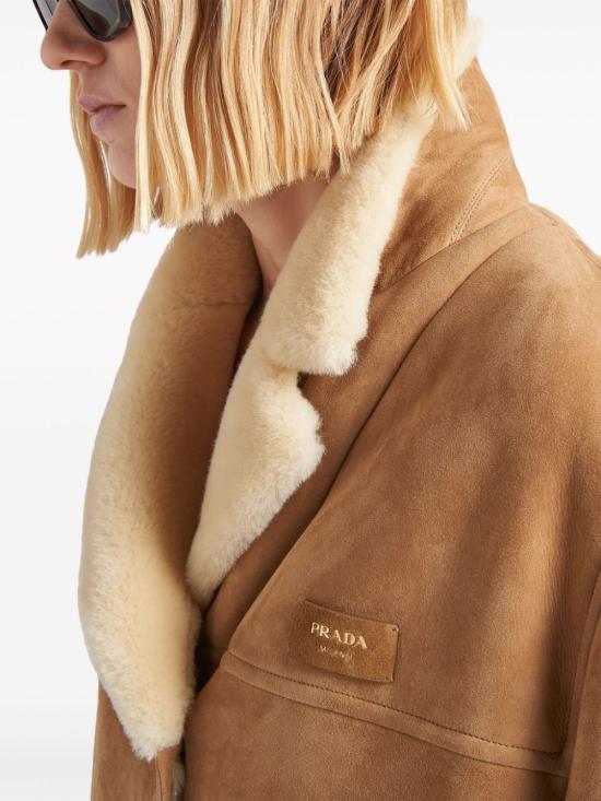  프라다 코트 56A120S23213G8 brown - PRADA