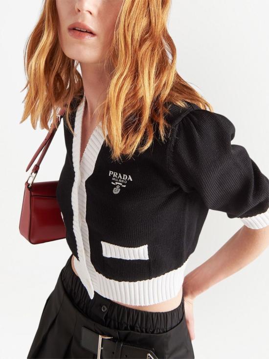  프라다 가디건 P25I04S2111ZO5 black - PRADA