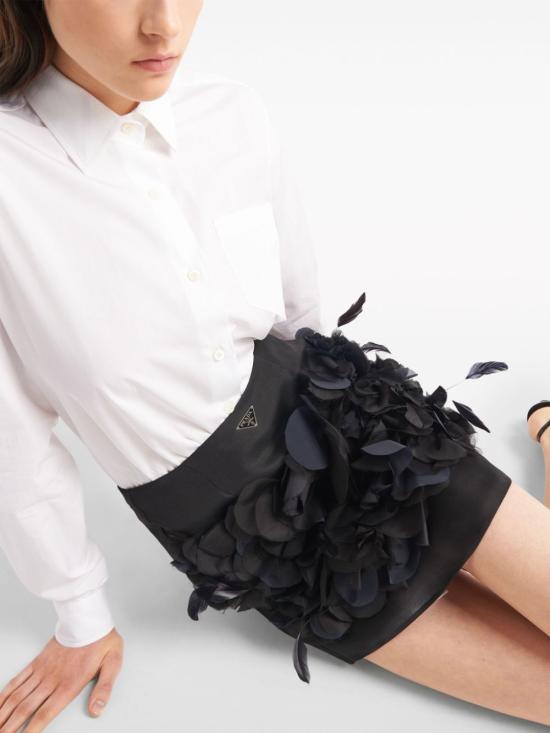  프라다 숏 스커트 P109JRSOOO1322 black - PRADA